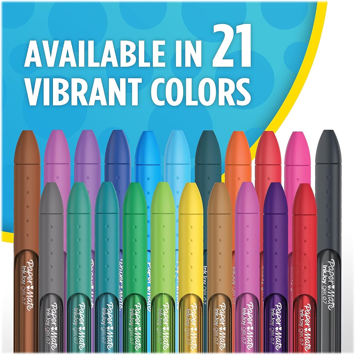 Paper Mate® InkJoy Gel Pens, Medium Point, 0.7 mm, Assorted Ink Colors, Pack Of 22 Pens