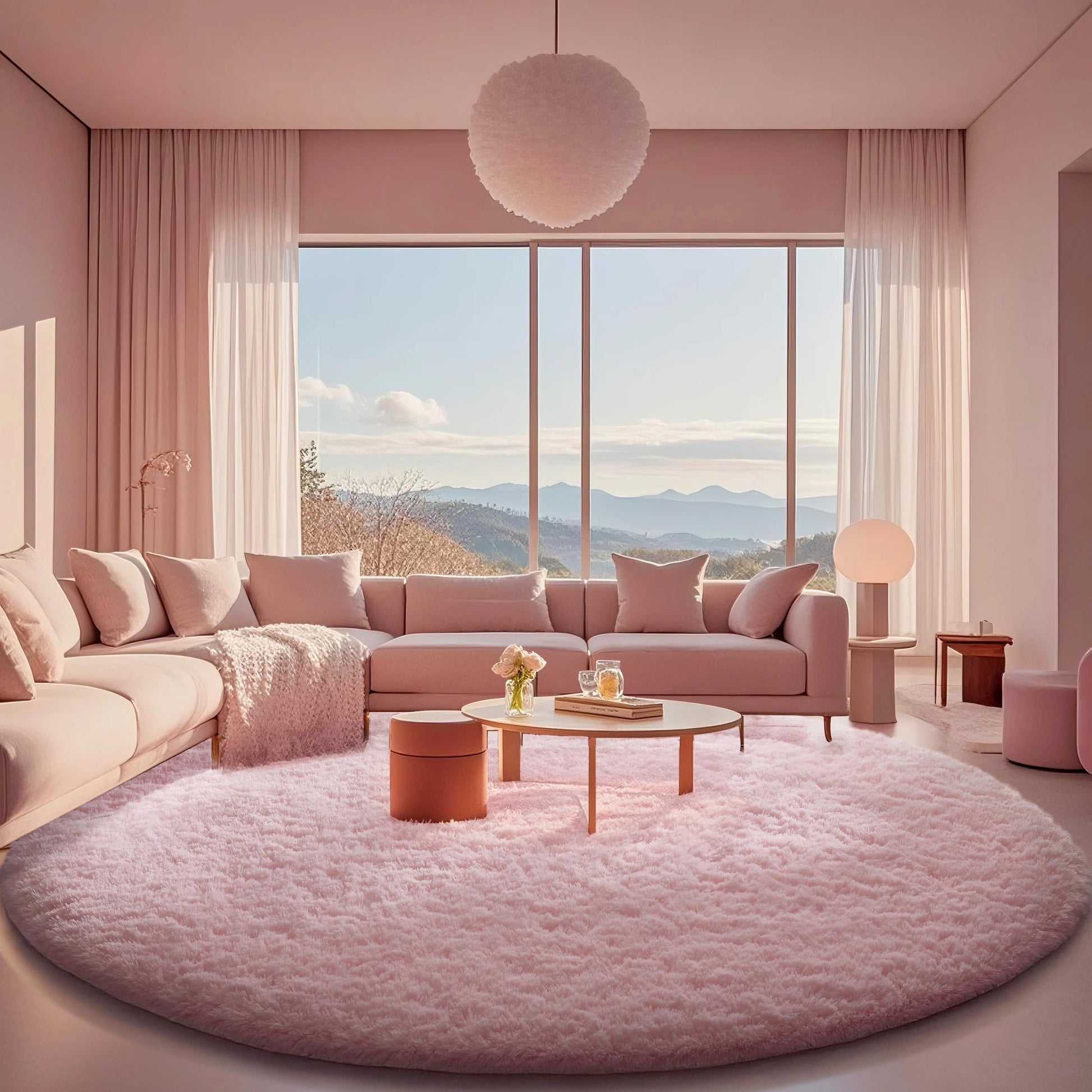Ophanie Area Rugs for Bedroom Living Room, Grey Fluffy Fuzzy Shag Shaggy Soft Plush Carpet, 4x6 Indoor Floor Gray Rug for Kids Home Dorm Decor Aesthetic