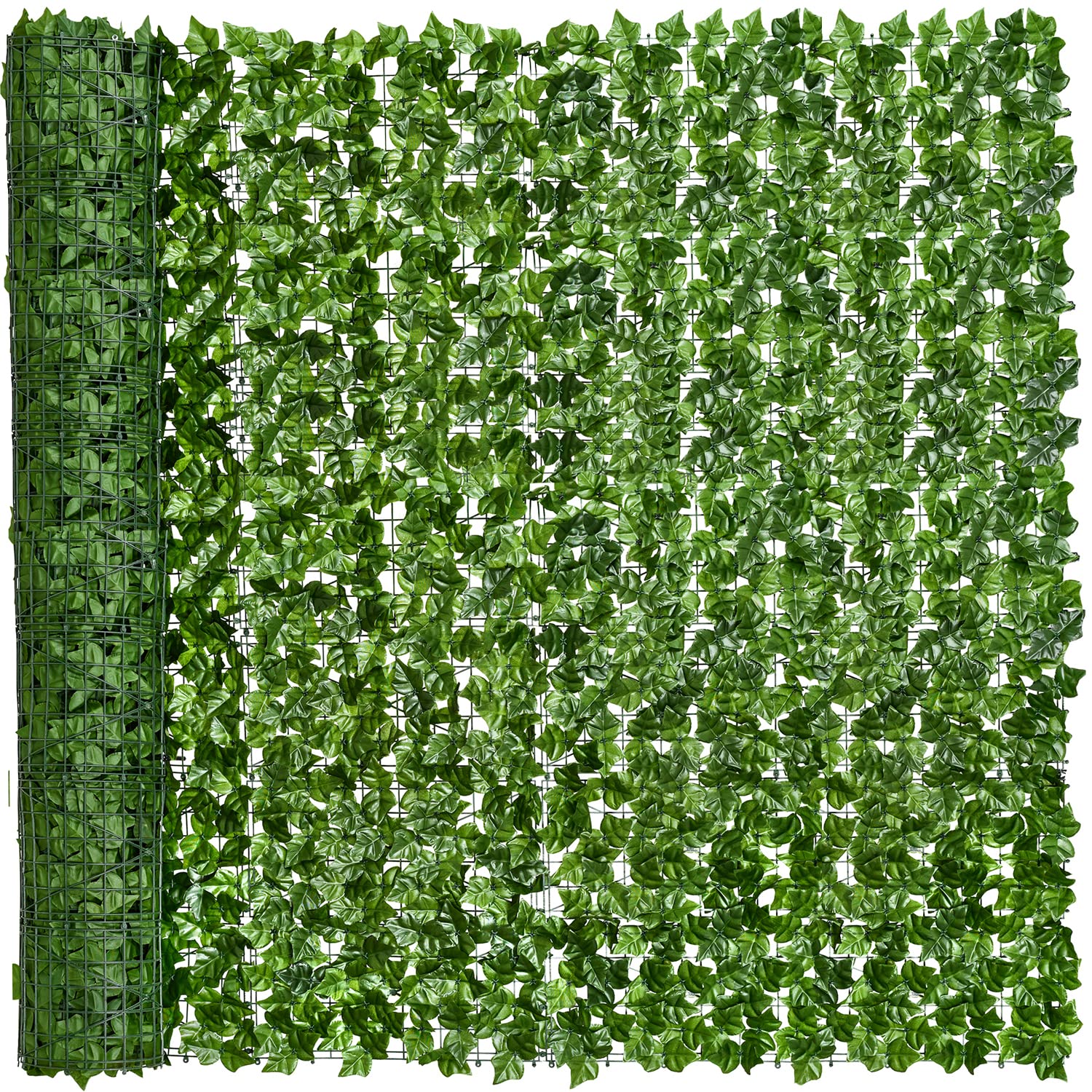 DearHouse Artificial Ivy Privacy Fence, 118x69in Artificial Hedges Fence and Faux Ivy Vine Leaf Decoration for Outdoor Garden Decor