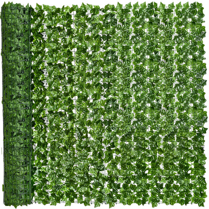 DearHouse Artificial Ivy Privacy Fence, 118x69in Artificial Hedges Fence and Faux Ivy Vine Leaf Decoration for Outdoor Garden Decor