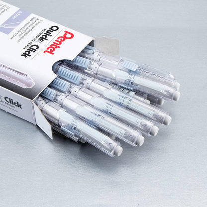 Pentel Quick Click Mechanical Pencil, (0.7mm), Medium, Gray Barrel, Box of 12 Pencils (PD217N)