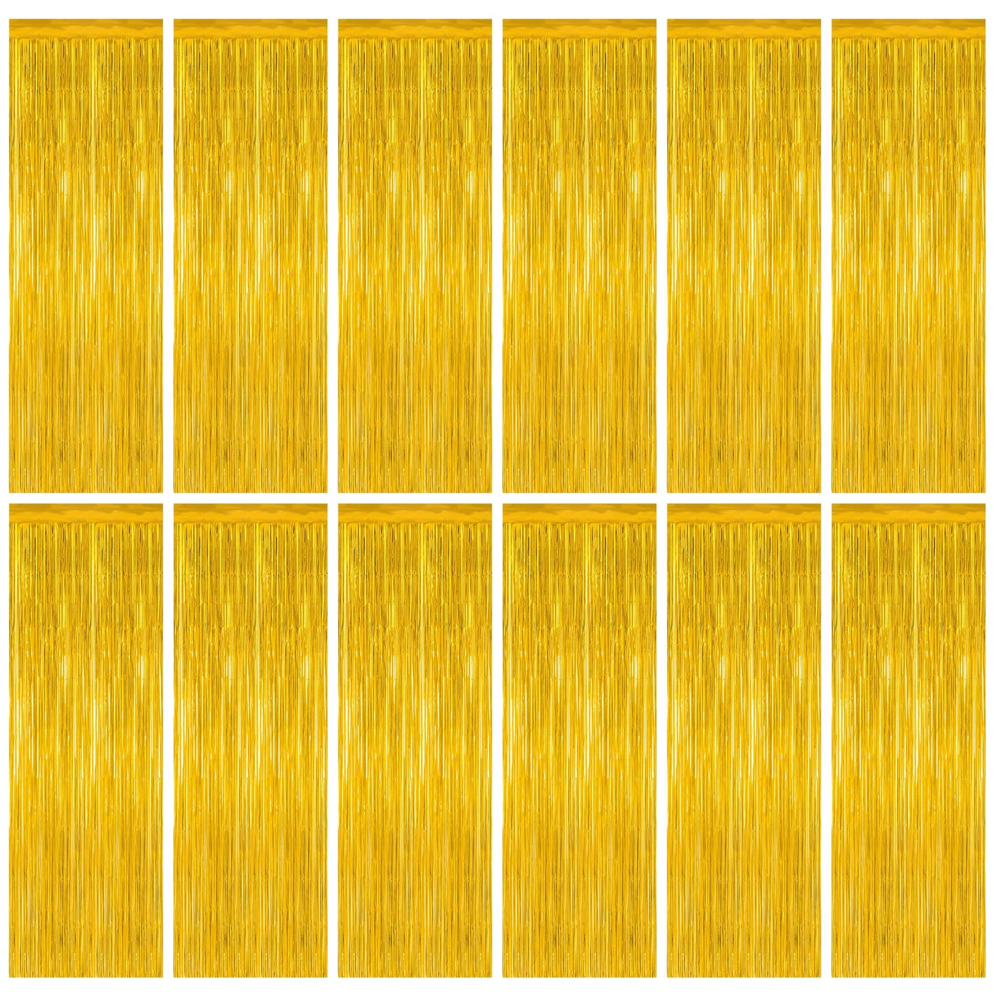 2 Pack Halloween Backdrop, 3.28 FT x 7.05 FT Foil Fringe Curtains, Orange Purple Black Party Streamer Tinsel Backdrop Curtains, Halloween Decorations Door Decor Photo Props Party Supplies