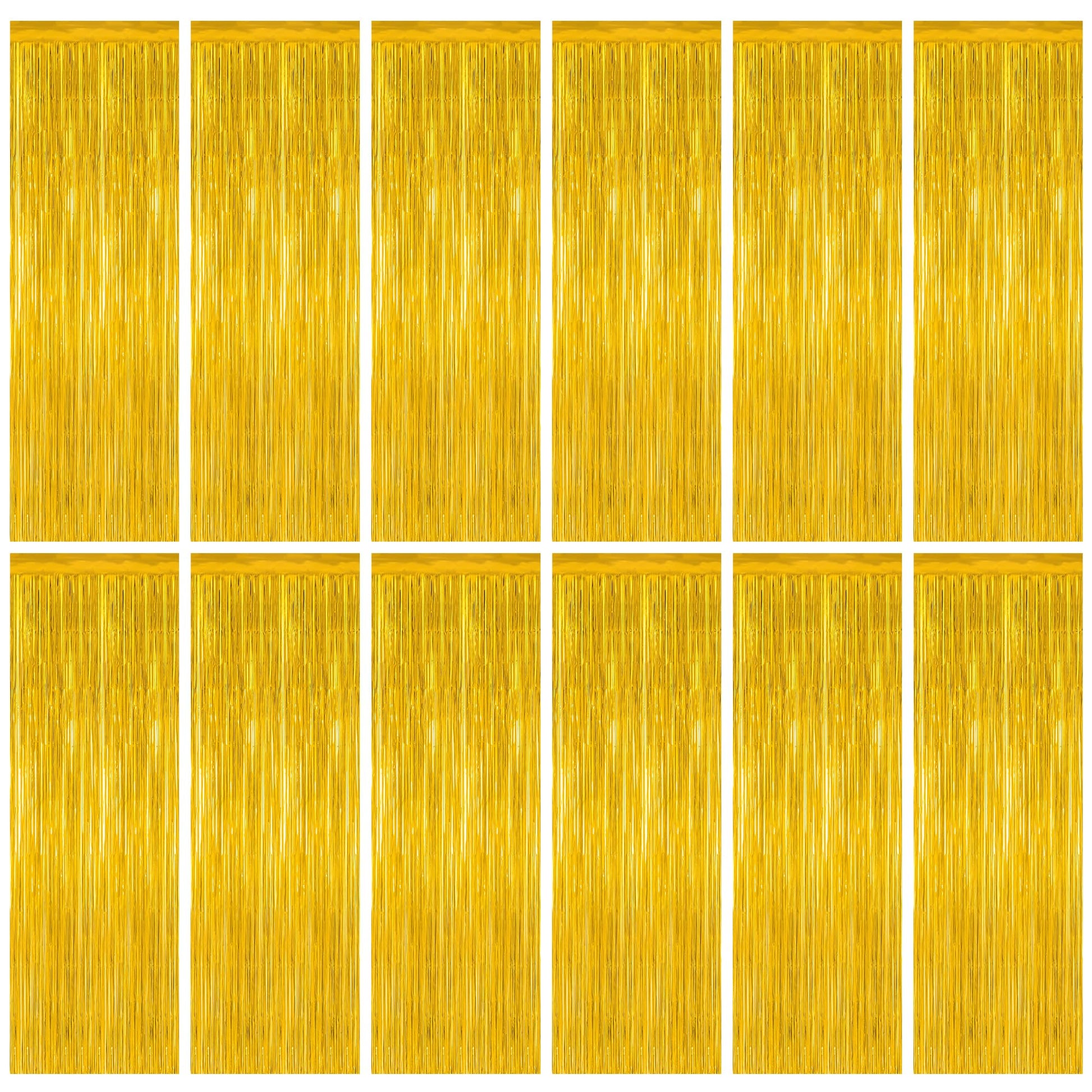 2 Pack Halloween Backdrop, 3.28 FT x 7.05 FT Foil Fringe Curtains, Orange Purple Black Party Streamer Tinsel Backdrop Curtains, Halloween Decorations Door Decor Photo Props Party Supplies