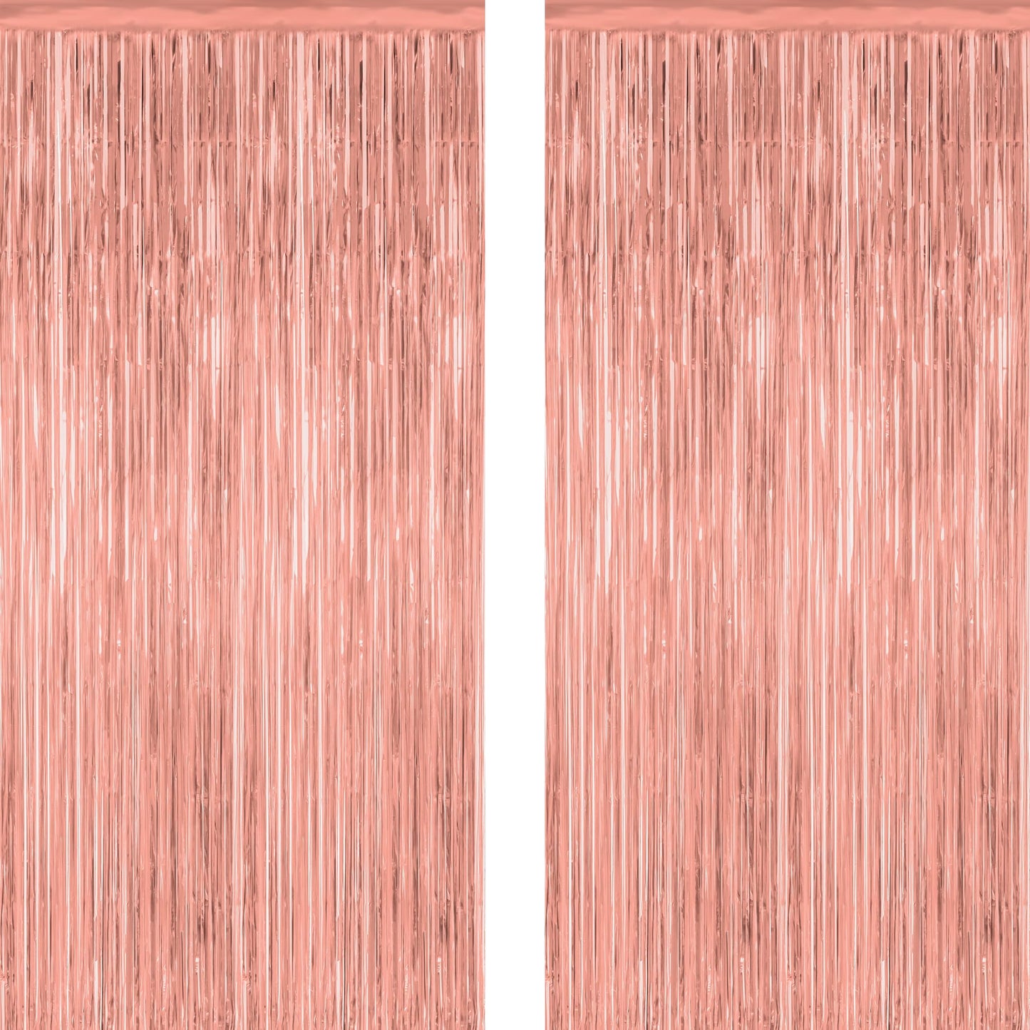 2 Pack Halloween Backdrop, 3.28 FT x 7.05 FT Foil Fringe Curtains, Orange Purple Black Party Streamer Tinsel Backdrop Curtains, Halloween Decorations Door Decor Photo Props Party Supplies