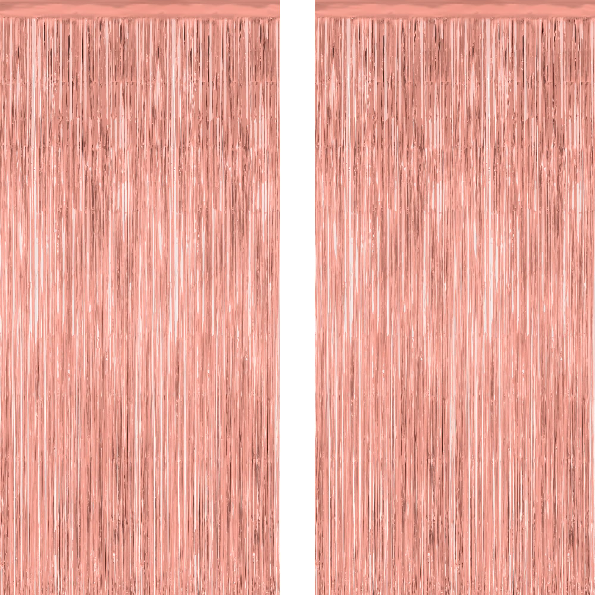 2 Pack Halloween Backdrop, 3.28 FT x 7.05 FT Foil Fringe Curtains, Orange Purple Black Party Streamer Tinsel Backdrop Curtains, Halloween Decorations Door Decor Photo Props Party Supplies