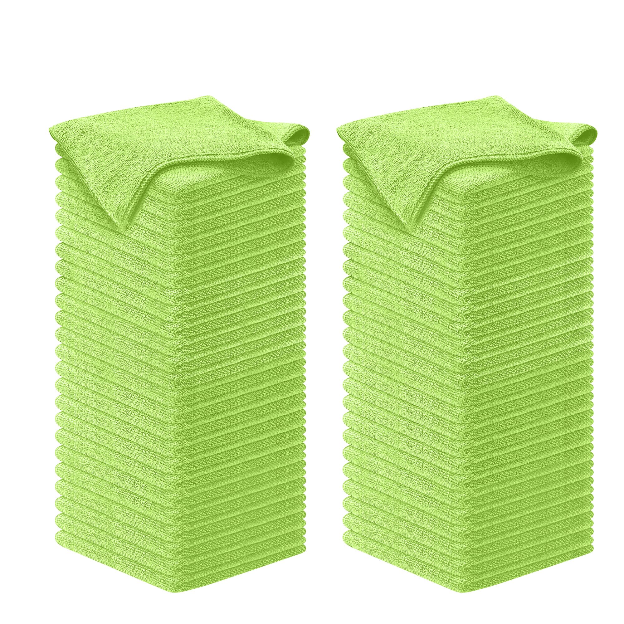 USANOOKS Microfiber Cleaning Cloth Grey - 12 Pcs (12.5"x12.5") - High Performance - 1200 Washes, Ultra Absorbent Microfiber Towel Weave Grime & Liquid for Streak-Free Mirror Shine - Car Washing Cloth