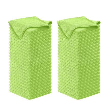 USANOOKS Microfiber Cleaning Cloth Grey - 12 Pcs (12.5"x12.5") - High Performance - 1200 Washes, Ultra Absorbent Microfiber Towel Weave Grime & Liquid for Streak-Free Mirror Shine - Car Washing Cloth