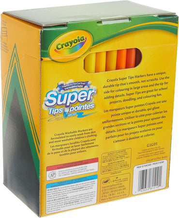Crayola Super Tips Washable Markers 100 Count