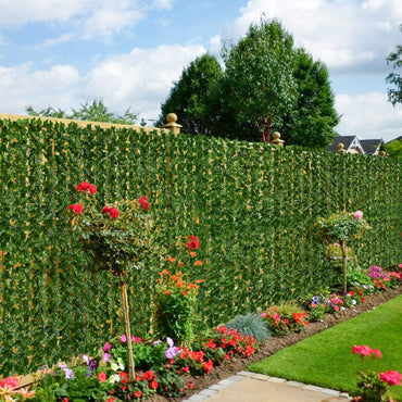 DearHouse Artificial Ivy Privacy Fence, 118x69in Artificial Hedges Fence and Faux Ivy Vine Leaf Decoration for Outdoor Garden Decor