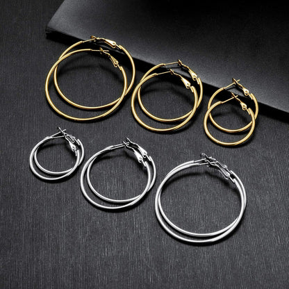 Stainless Steel Gold/Silver Plated Hoop Earrings for Women, Hypoallergenic 14k Gold Hoops Huggie Earrings Lightweight Cartilage Small CZ Ball Flatback Studs Earring Pack for Multiple Piercing