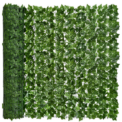 DearHouse Artificial Ivy Privacy Fence, 118x69in Artificial Hedges Fence and Faux Ivy Vine Leaf Decoration for Outdoor Garden Decor
