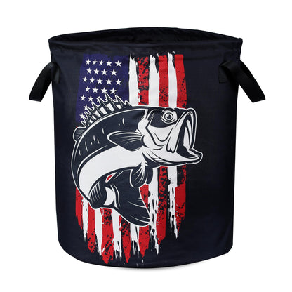 Basketball Texture Laundry Basket Ball Foldable Waterproof Oxford Cloth Funny Tote Bag Laundry Hamper Clothes Storage Bucket Toy Organizer For Bathroom/Laundry Storage/Bedroom 17.7x13.7 Inch