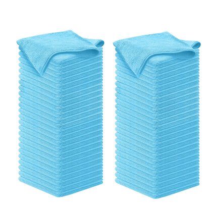 USANOOKS Microfiber Cleaning Cloth Grey - 12 Pcs (12.5"x12.5") - High Performance - 1200 Washes, Ultra Absorbent Microfiber Towel Weave Grime & Liquid for Streak-Free Mirror Shine - Car Washing Cloth