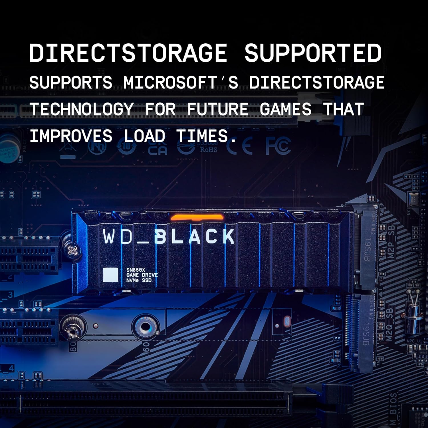 WD_BLACK 2TB SN850X NVMe SSD Internal Solid State Drive with Heatsink - Works with Playstation 5, Gen4 PCIe, M.2 2280, Up to 7,300 MB/s - WDS200T2XHE