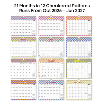 2026 Calendar, Monthly Wall Calendar from October 2025 to June 2027, 11.5" x 14.7", Spiral Binding Hanging Wall Calendar, Perfect for Home or Office,Floral