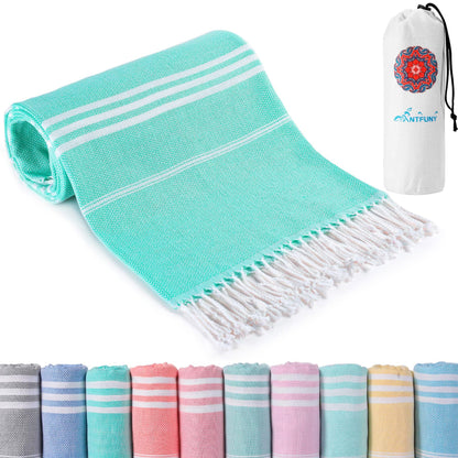 Turkish Beach Towels Vacation Essentials Quick Dry Sand Free Oversized Bath Pool Swim Towel Extra Large XL Blanket Adult Travel Cruise Accessories Must Haves Clearance Stuff Necessities