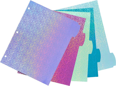 Avery Luxe Collection Holographic Big Tab Fashion Dividers for 3 Ring Binders, 5 Tab Set, Confetti Pattern, 1 Set (24929)