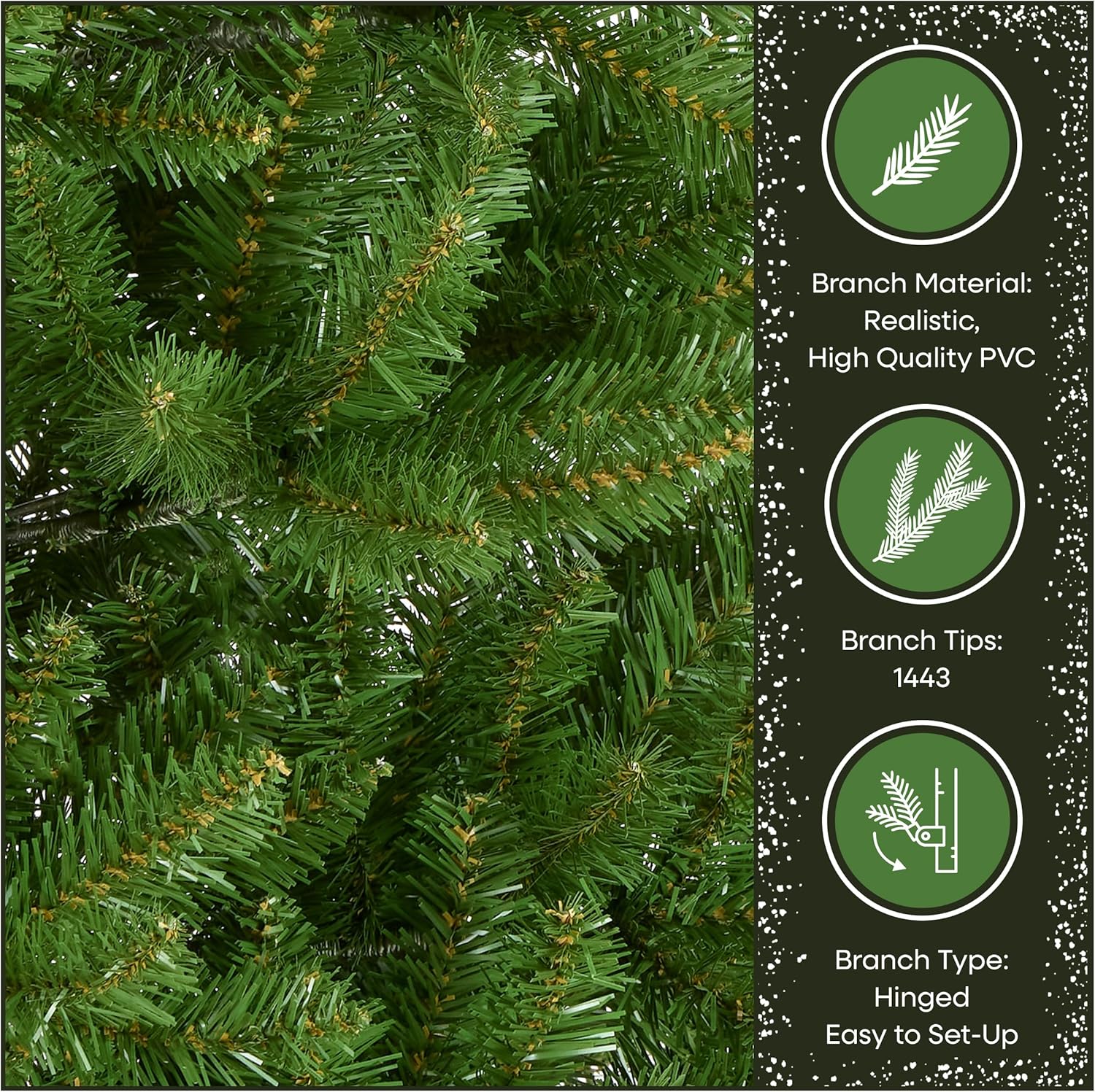 National Tree Company 9 ft Unlit Kingswood Fir Slim Artificial Christmas Tree, 1,443 Tips, Includes Stand, Green