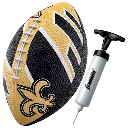 Franklin Sports NFL Team Footballs - Rubber Youth Mini Footballs for All NFL Teams - Kids Junior 8.5" Football - Official NFL Licensed Footballs