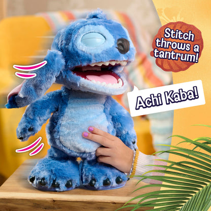 Disney Stitch Ultimate Angel Interactive 17" Plush Toy, 100+ Sounds & Reactions, Moves Like a Real-Life Angel, Amazon Exclusive, Toy for Fans, Girls, Boys, Kids 3 and Up by Just Play