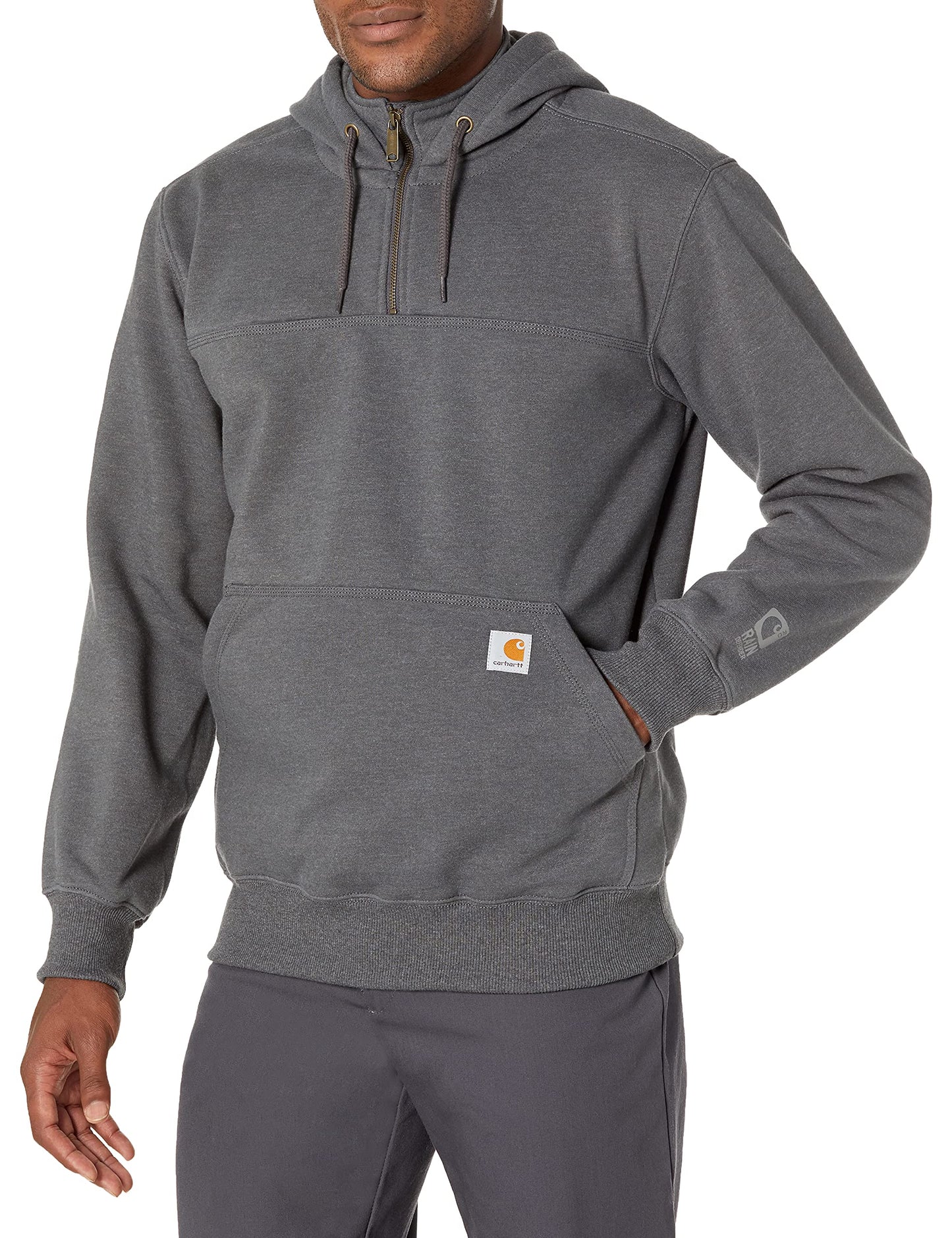 Carhartt mens Rain Defender Loose Fit Heavyweight Quarter-zip Sweatshirt