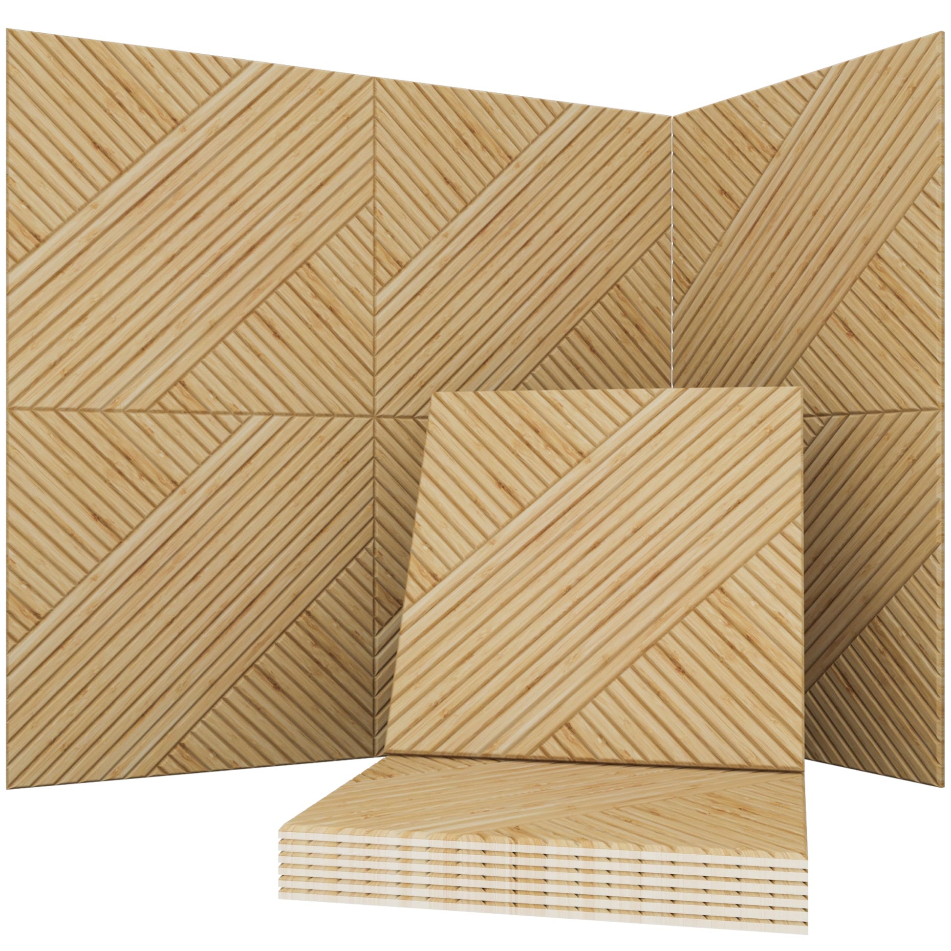 Acoustical Wall Panels, 6-Piece 23.62 X 23.62 Inches Art Acoustic Panels, Decorative Acoustic Panels, Acoustic Wall Panels, Sound Absorbing Wall Art, Arcadian Vortex