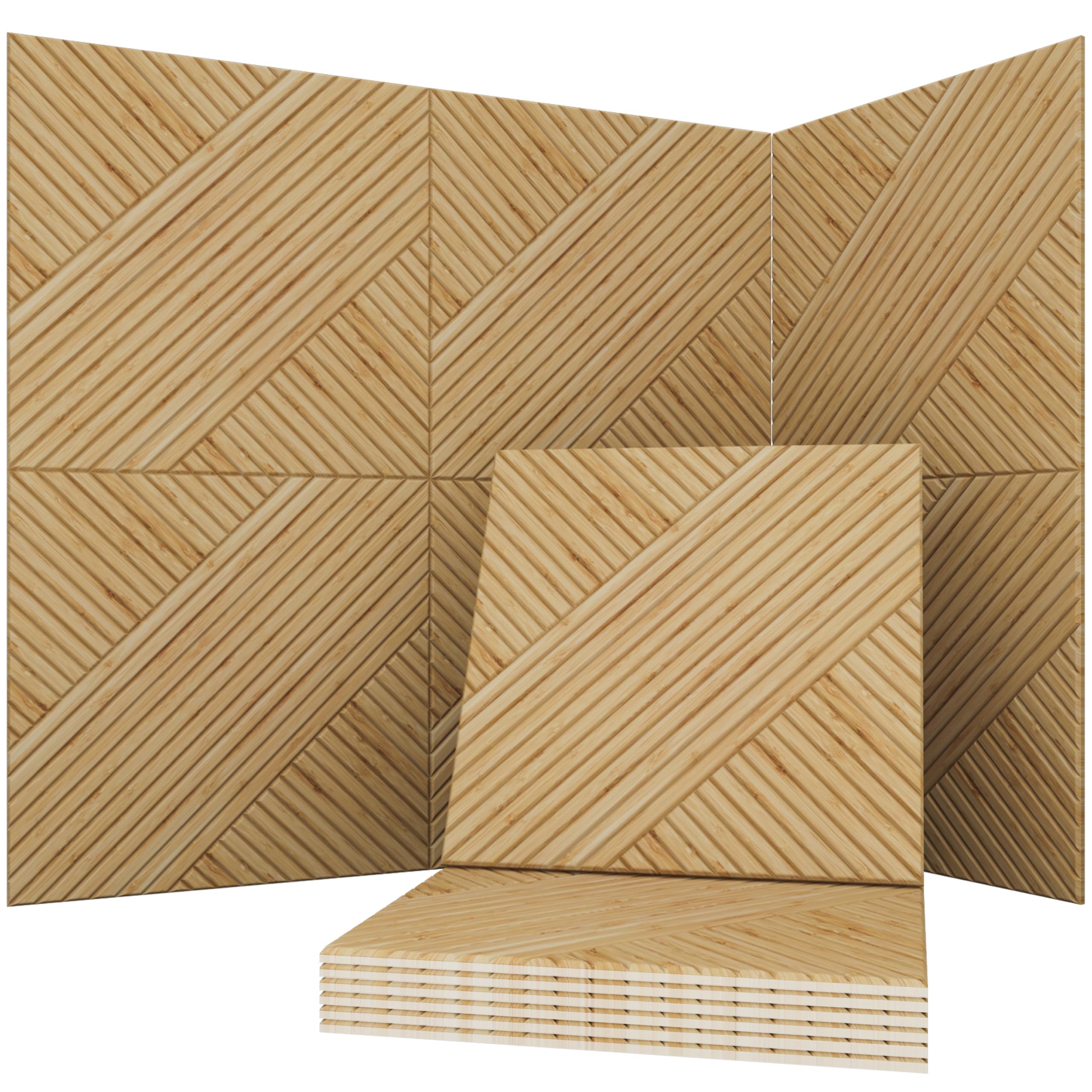 Acoustical Wall Panels, 6-Piece 23.62 X 23.62 Inches Art Acoustic Panels, Decorative Acoustic Panels, Acoustic Wall Panels, Sound Absorbing Wall Art, Arcadian Vortex