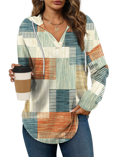 Bofell Womens Fashion Tops Hoodies for Women Pullover Oversized Sweatshirts Long SLeeve Shirts Loose Fit