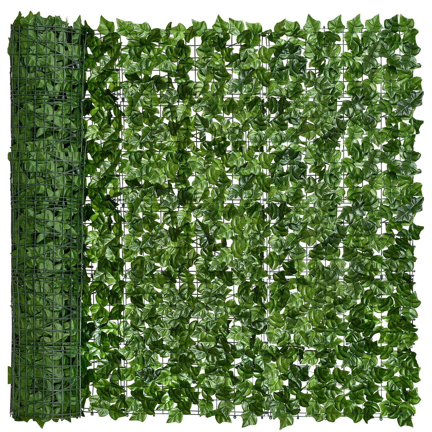 DearHouse Artificial Ivy Privacy Fence, 118x69in Artificial Hedges Fence and Faux Ivy Vine Leaf Decoration for Outdoor Garden Decor