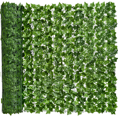 DearHouse Artificial Ivy Privacy Fence, 118x69in Artificial Hedges Fence and Faux Ivy Vine Leaf Decoration for Outdoor Garden Decor