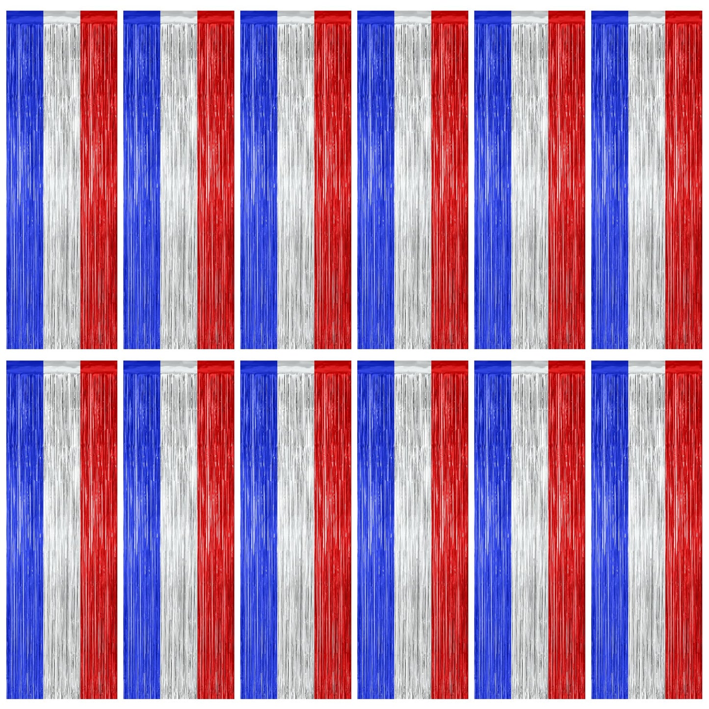 2 Pack Halloween Backdrop, 3.28 FT x 7.05 FT Foil Fringe Curtains, Orange Purple Black Party Streamer Tinsel Backdrop Curtains, Halloween Decorations Door Decor Photo Props Party Supplies