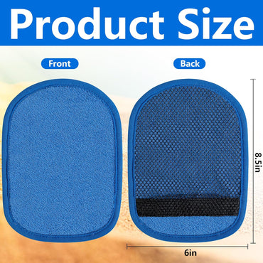 codree 2 Pcs Sand Remover for Beach- Soft Sand Wipe Off Mitts- Beach Sands Remover Cleaner Mitts Bag for Beaches Activities Volleyball Sandboxes