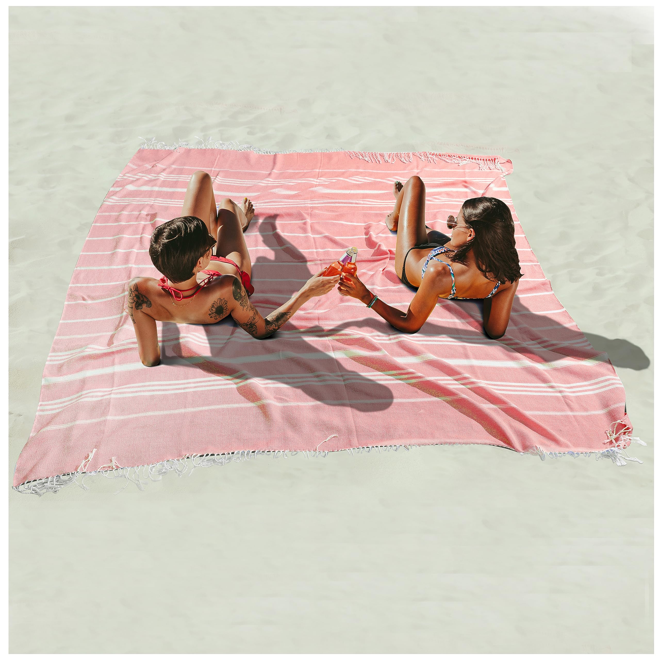 Turkish Beach Towels Vacation Essentials Quick Dry Sand Free Oversized Bath Pool Swim Towel Extra Large XL Blanket Adult Travel Cruise Accessories Must Haves Clearance Stuff Necessities
