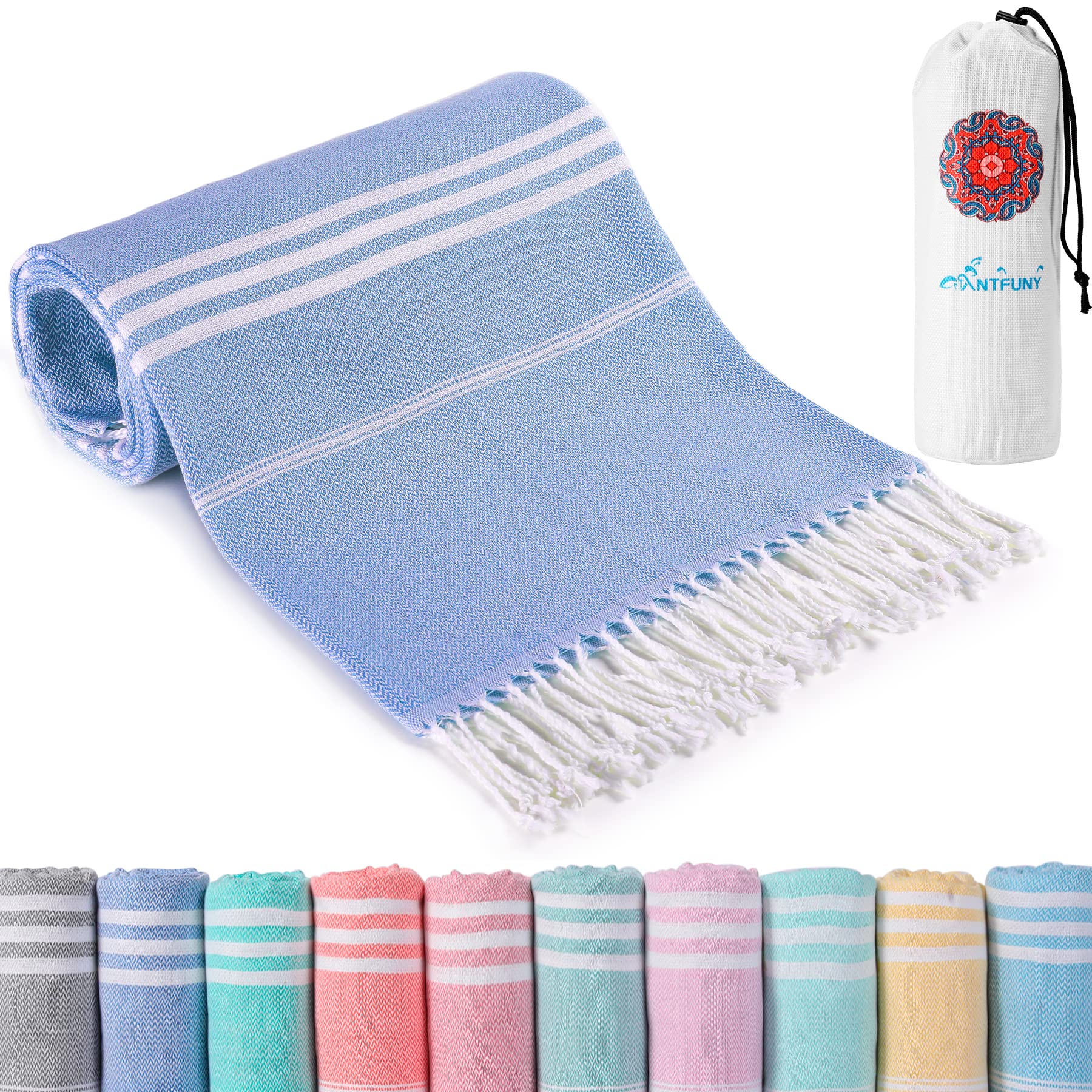 Turkish Beach Towels Vacation Essentials Quick Dry Sand Free Oversized Bath Pool Swim Towel Extra Large XL Blanket Adult Travel Cruise Accessories Must Haves Clearance Stuff Necessities