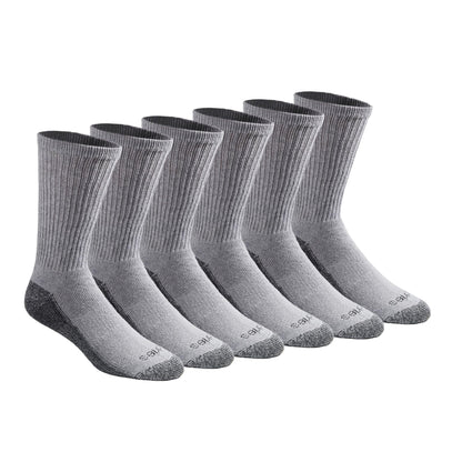 Dickies Men's Dri-Tech Original Moisture Control Crew Socks, Available in M-XXL (6, 12, 18 Pairs)