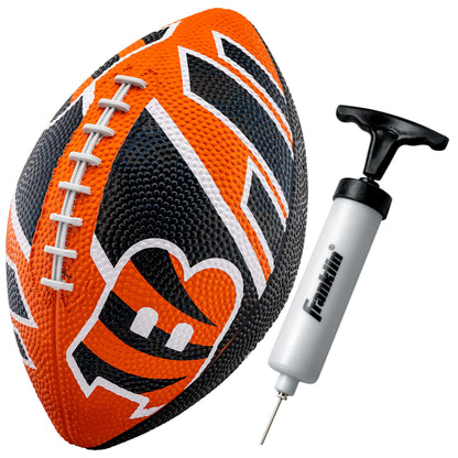Franklin Sports NFL Team Footballs - Rubber Youth Mini Footballs for All NFL Teams - Kids Junior 8.5" Football - Official NFL Licensed Footballs