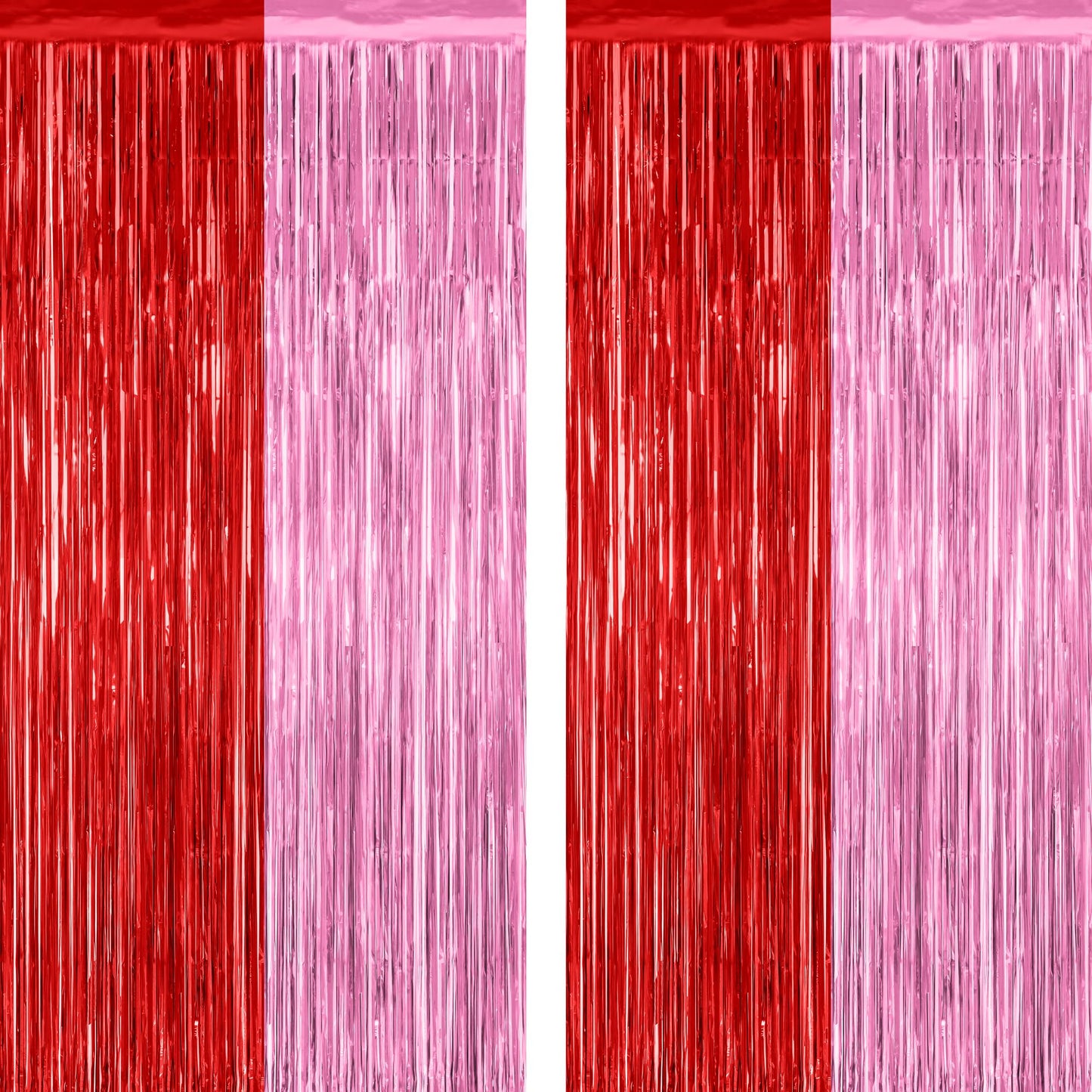 2 Pack Halloween Backdrop, 3.28 FT x 7.05 FT Foil Fringe Curtains, Orange Purple Black Party Streamer Tinsel Backdrop Curtains, Halloween Decorations Door Decor Photo Props Party Supplies