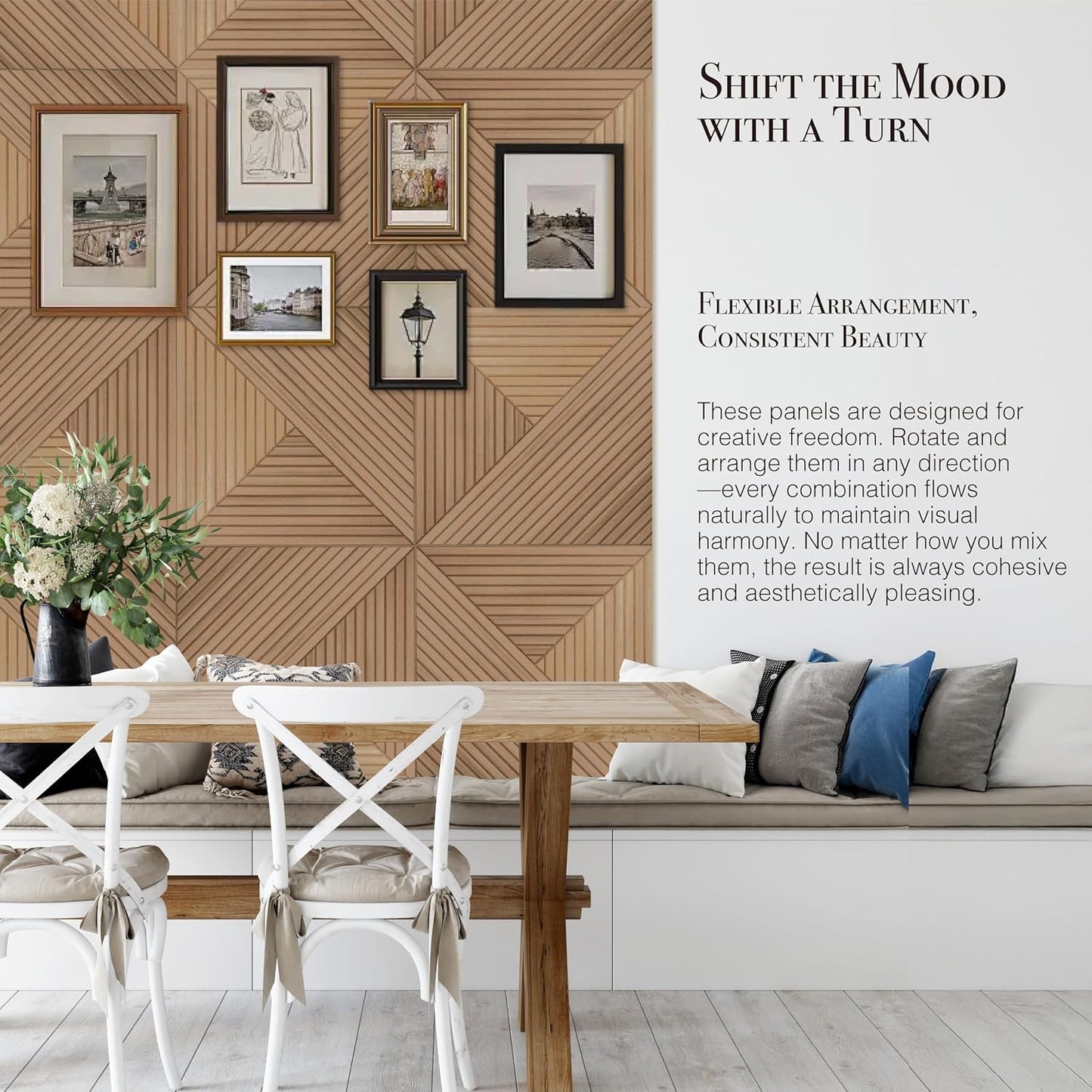 Acoustical Wall Panels, 6-Piece 23.62 X 23.62 Inches Art Acoustic Panels, Decorative Acoustic Panels, Acoustic Wall Panels, Sound Absorbing Wall Art, Arcadian Vortex