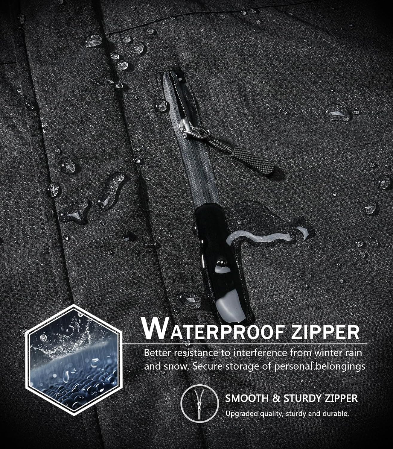 SPOSULEI Mens Skiing Jackets with Hoode Snowboarding Waterproof Fleece Liner Coats Windproof Winter Raincoat Multi Pockets