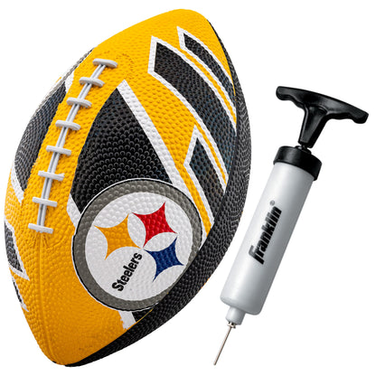 Franklin Sports NFL Team Footballs - Rubber Youth Mini Footballs for All NFL Teams - Kids Junior 8.5" Football - Official NFL Licensed Footballs