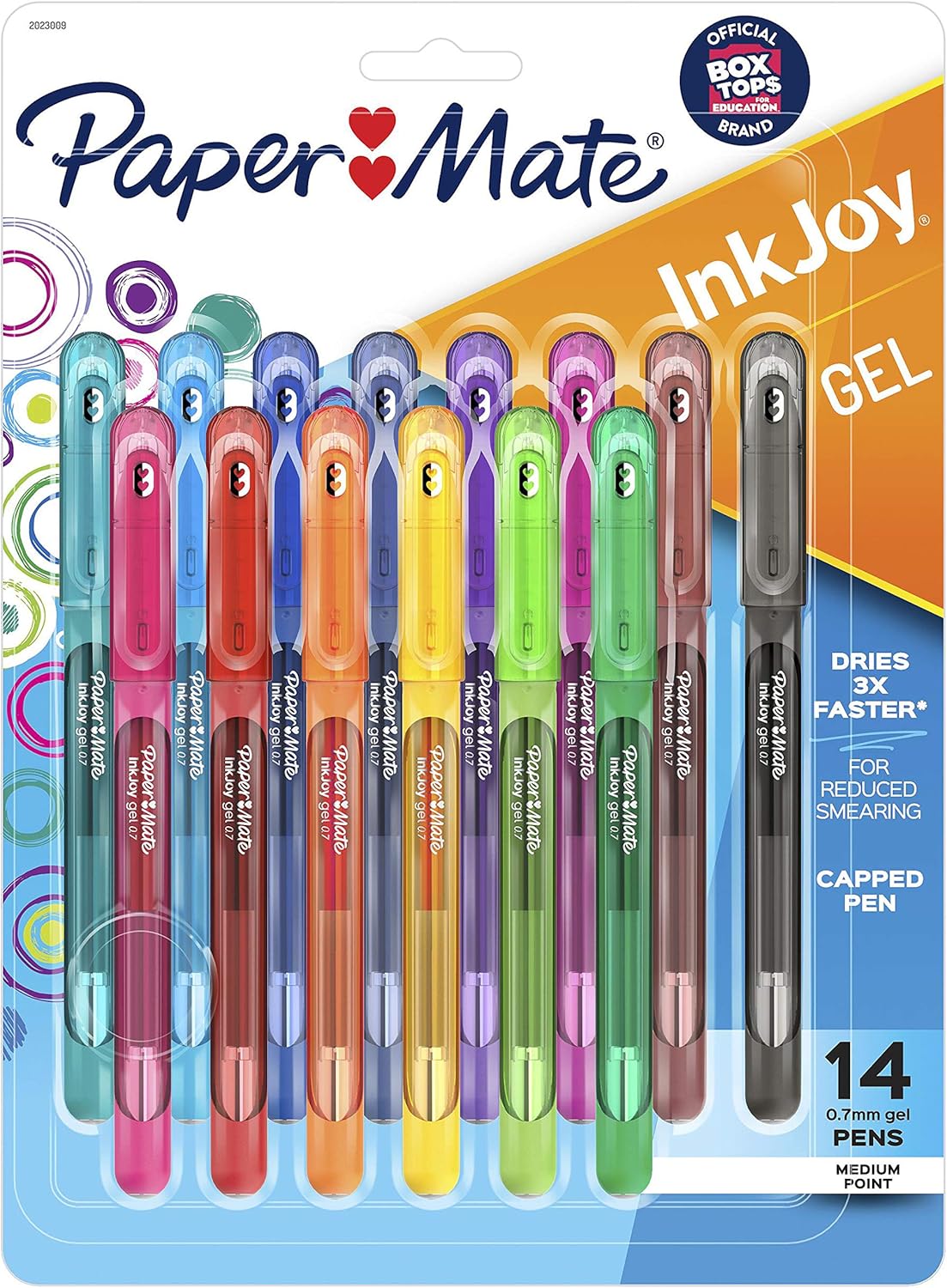 Paper Mate Inkjoy Gel Pen, Stick, Medium 0.7 Mm, Assorted Ink and Barrel Colors, 14/Pack
