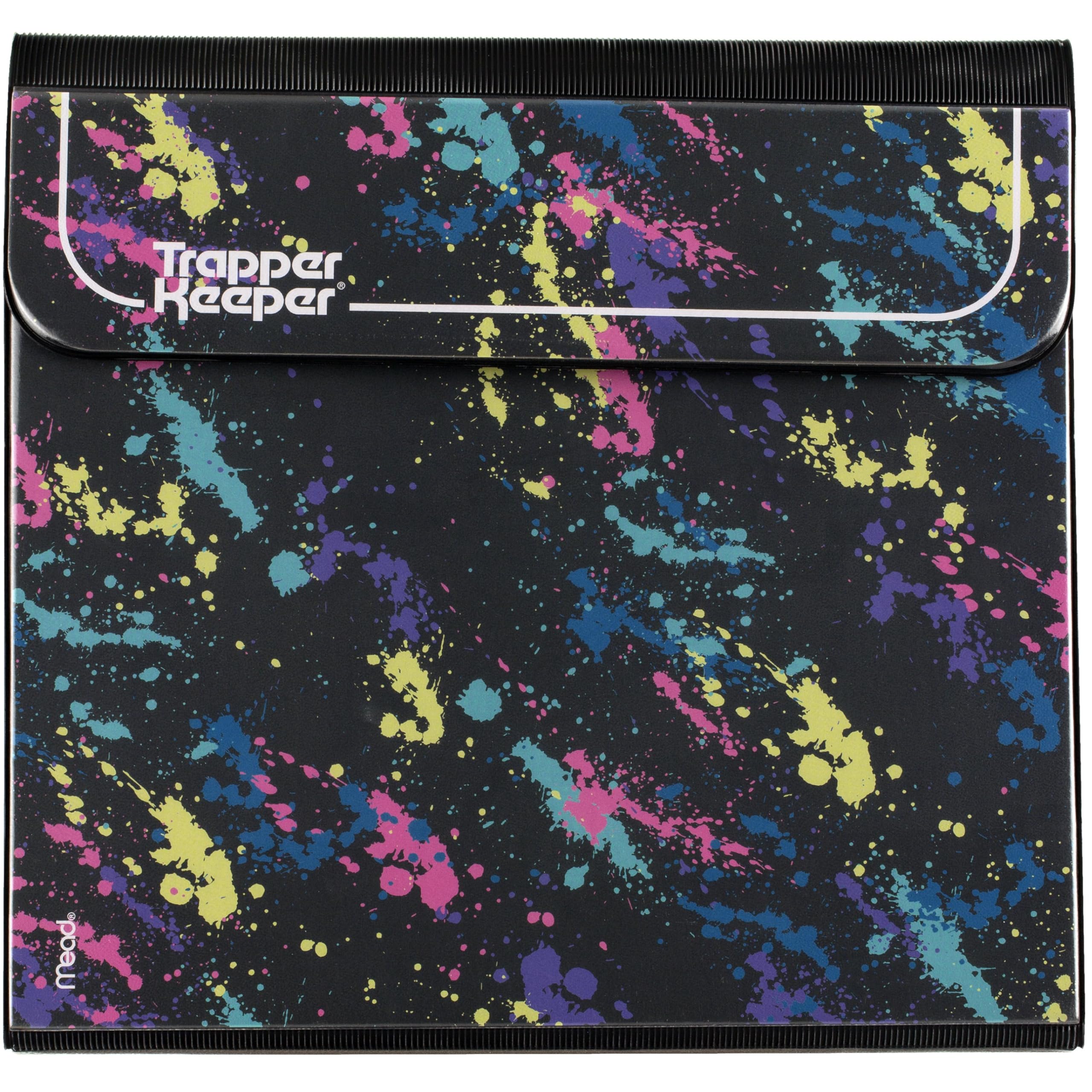 Mead Trapper Keeper Binder, Retro Design, 1 Inch Binder with Folders and Pockets, Holds 8-1/2" x 11" Paper, Palm Trees (260038FDE1-ECM)