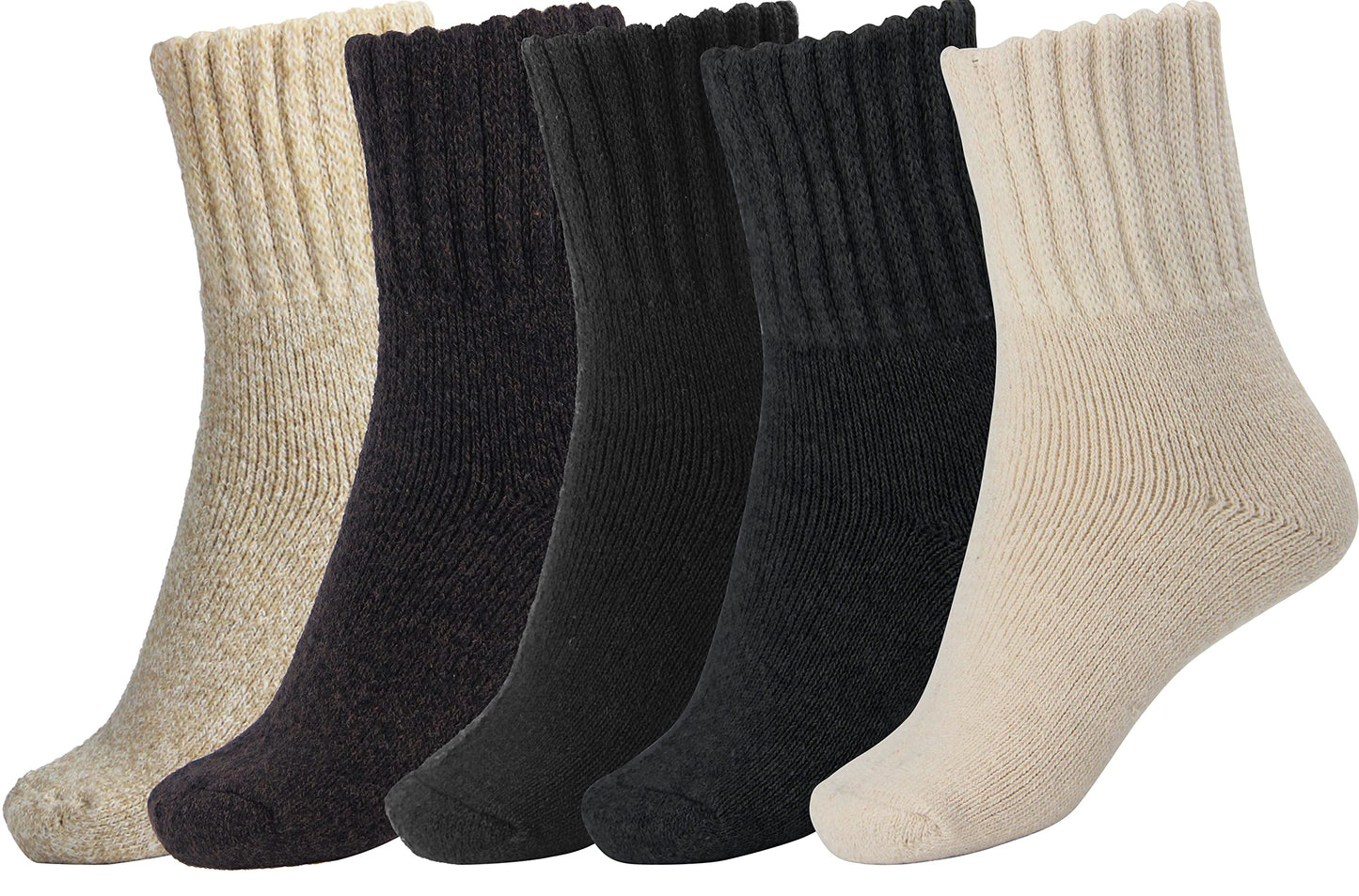 BomKinta Boot Socks for Women Winter Solid Thick Warm Socks Cozy Crew Socks Christmas Gift