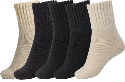 BomKinta Boot Socks for Women Winter Solid Thick Warm Socks Cozy Crew Socks Christmas Gift