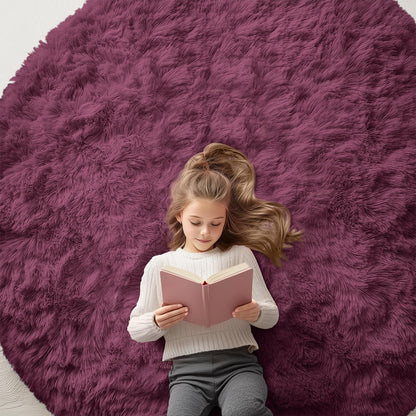 OLANLY Area Rugs for Living Room Bedroom, Machine Washable 4x5.9 ft Soft Fluffy Shaggy Bedside Rug, Indoor Floor Carpet for Kids Girls and Boys, Dorms, Nursery Rooms, Home Decor Aesthetic, Grey