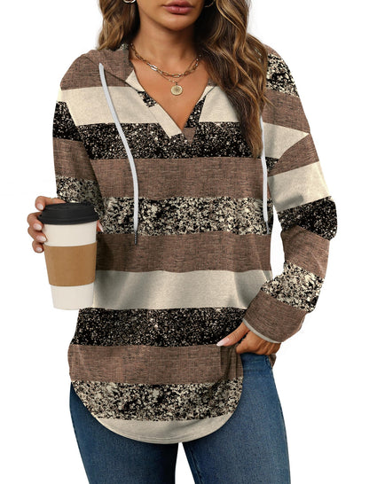 Bofell Womens Fashion Tops Hoodies for Women Pullover Oversized Sweatshirts Long SLeeve Shirts Loose Fit