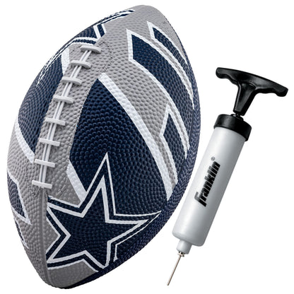 Franklin Sports NFL Team Footballs - Rubber Youth Mini Footballs for All NFL Teams - Kids Junior 8.5" Football - Official NFL Licensed Footballs