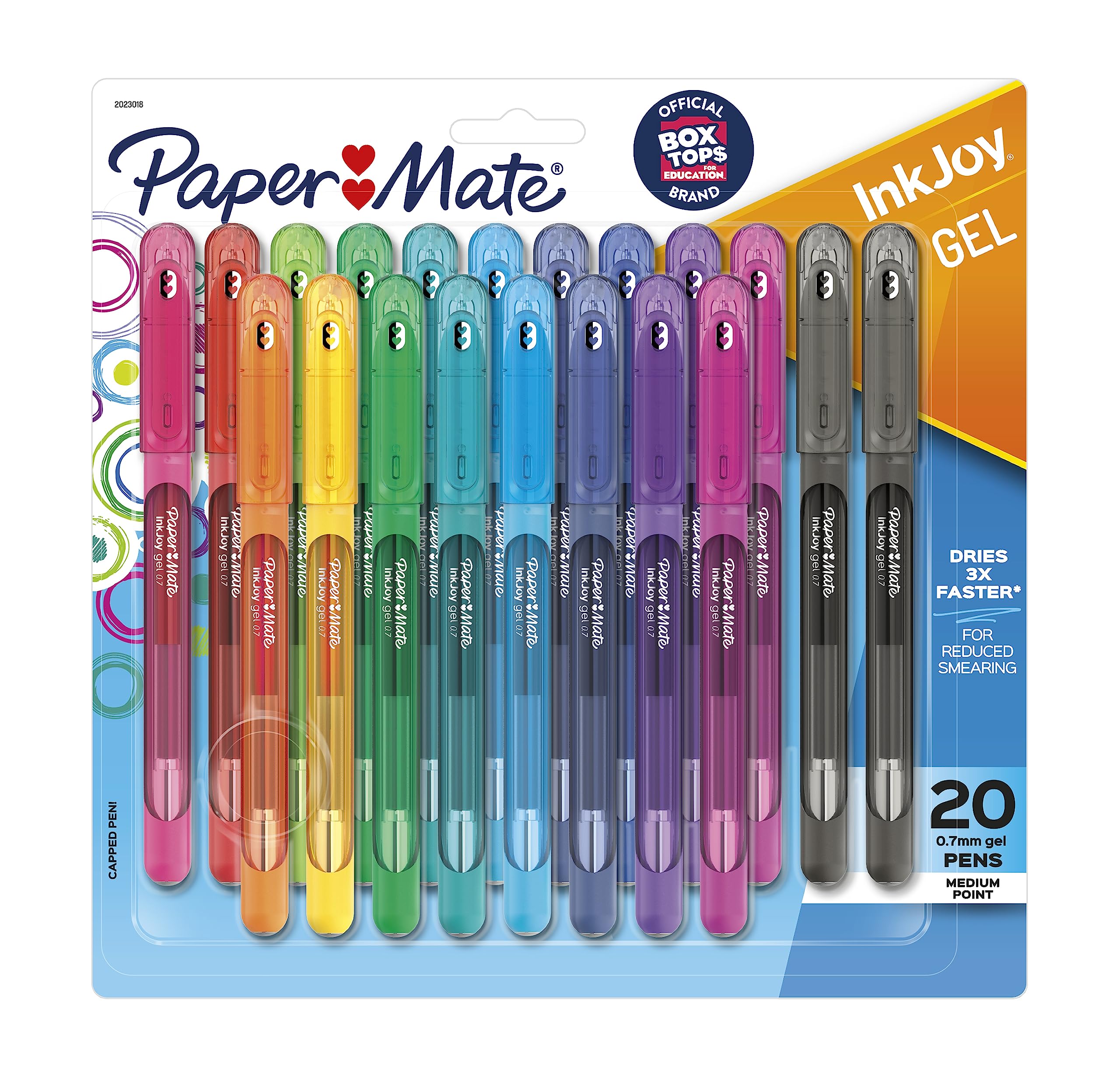 Paper Mate Inkjoy Gel Pen, Stick, Medium 0.7 Mm, Assorted Ink and Barrel Colors, 14/Pack