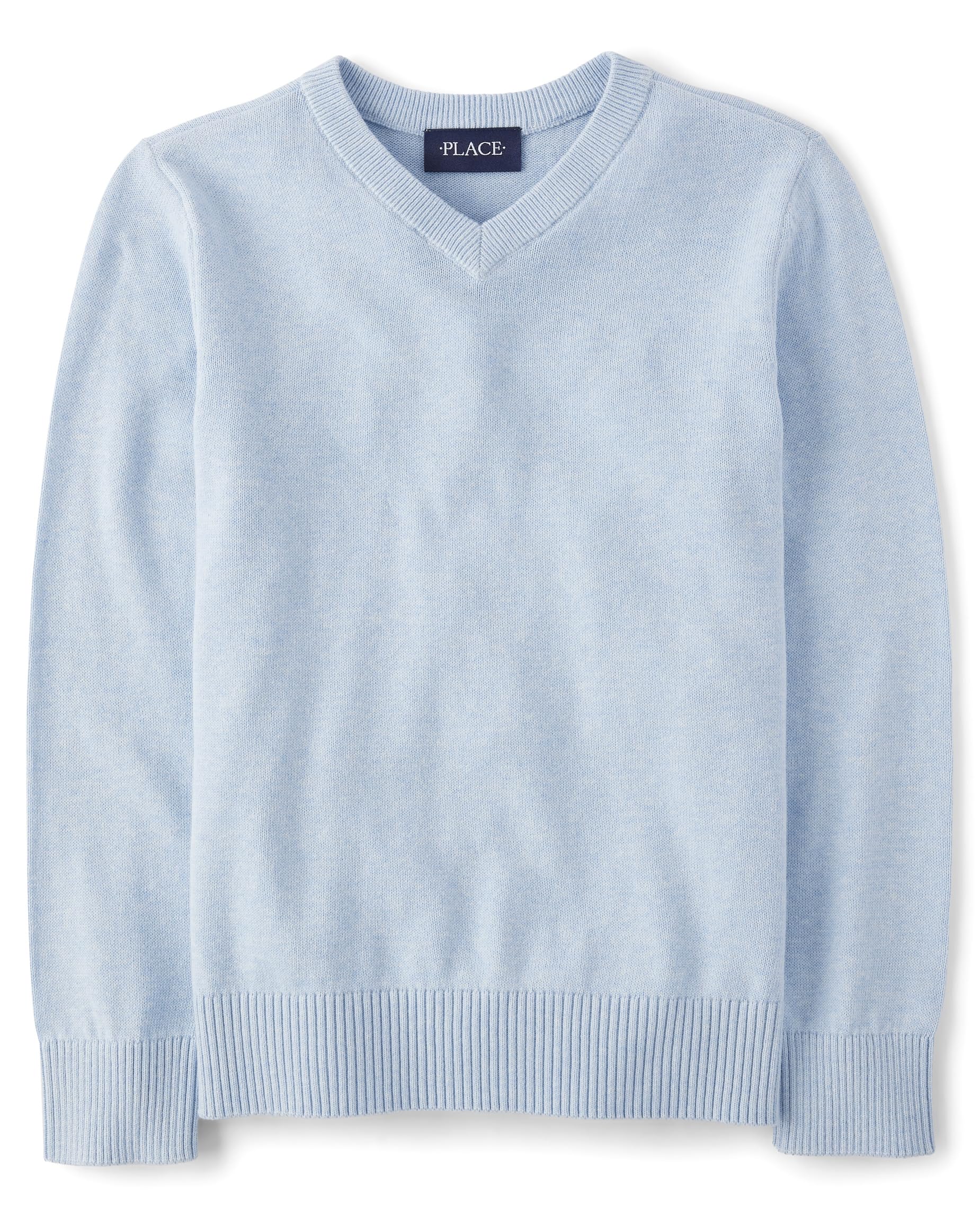 The Children's Place Boys' Long Sleeve V-Neck Pullover Sweater