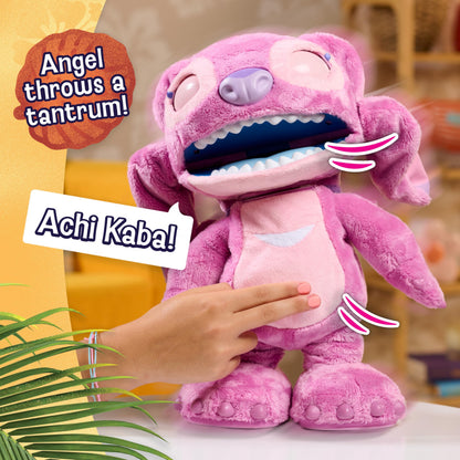Disney Stitch Ultimate Angel Interactive 17" Plush Toy, 100+ Sounds & Reactions, Moves Like a Real-Life Angel, Amazon Exclusive, Toy for Fans, Girls, Boys, Kids 3 and Up by Just Play